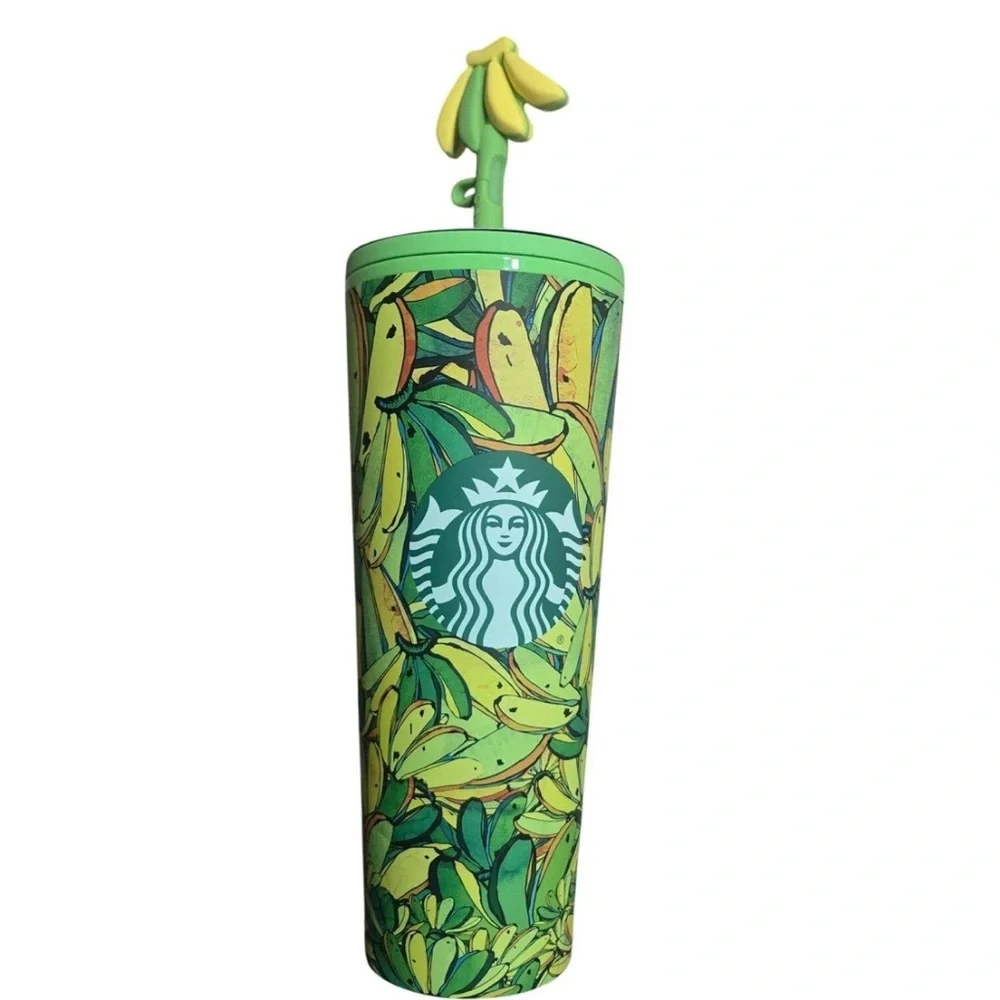 Starbucks Tropical Green and Yellow Tumbler